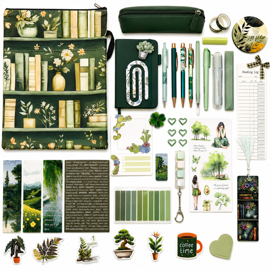 🦚 Dark Green Bookish Bundle