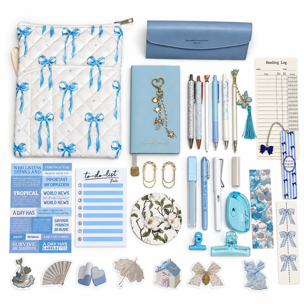 Blue Bow Dream Bookish Bundle – Limited Edition